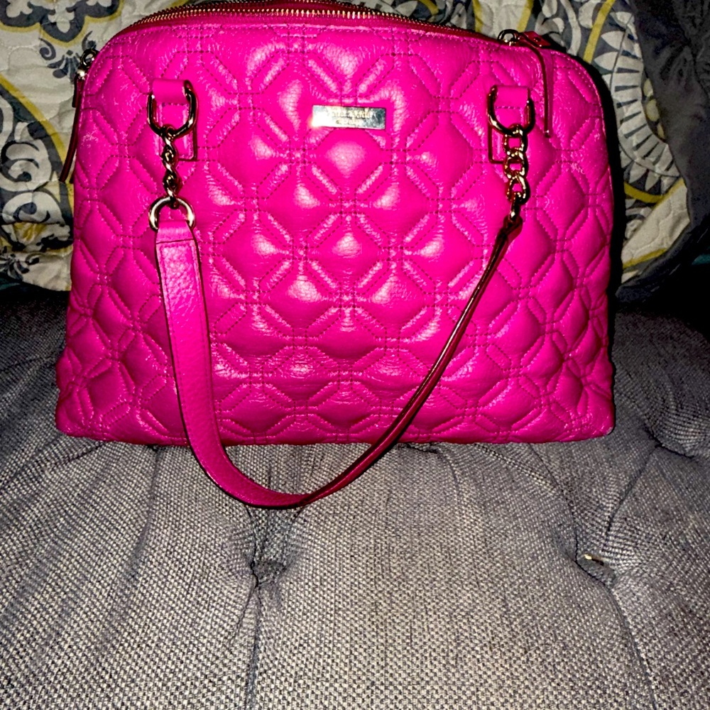 kate Spade Ny Rachelle Astor Court Bajarose Quilted Leather Satchel